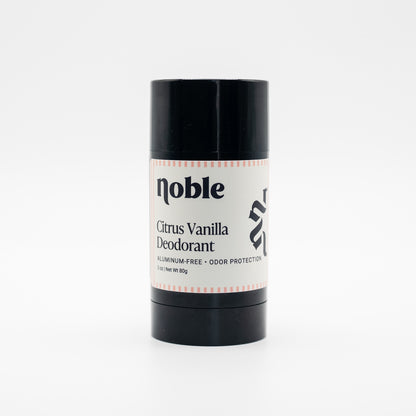 Close container of 3oz Citrus Vanilla Deodorant