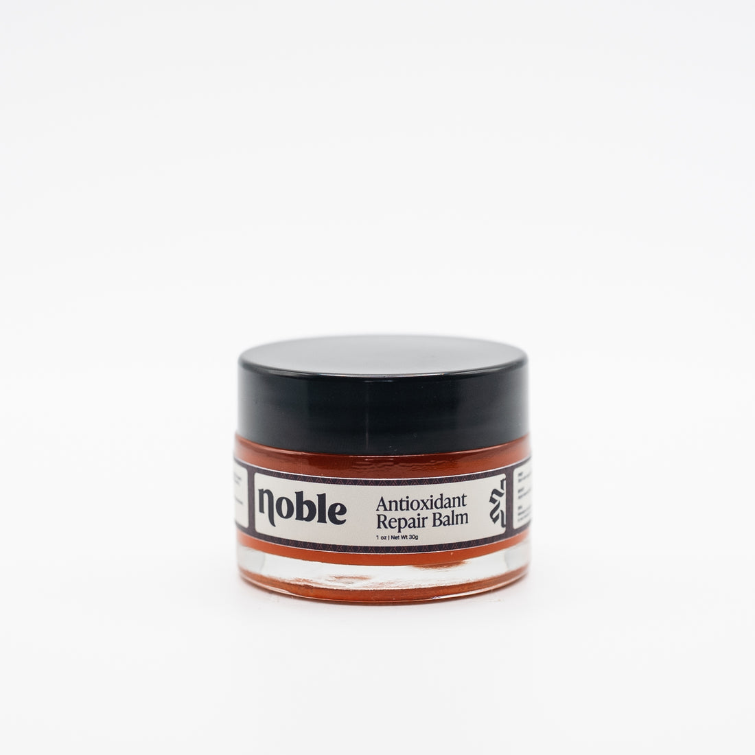 Noble Skin Co. Antioxidant Repair Balm 1 oz clear glass jar with black lid