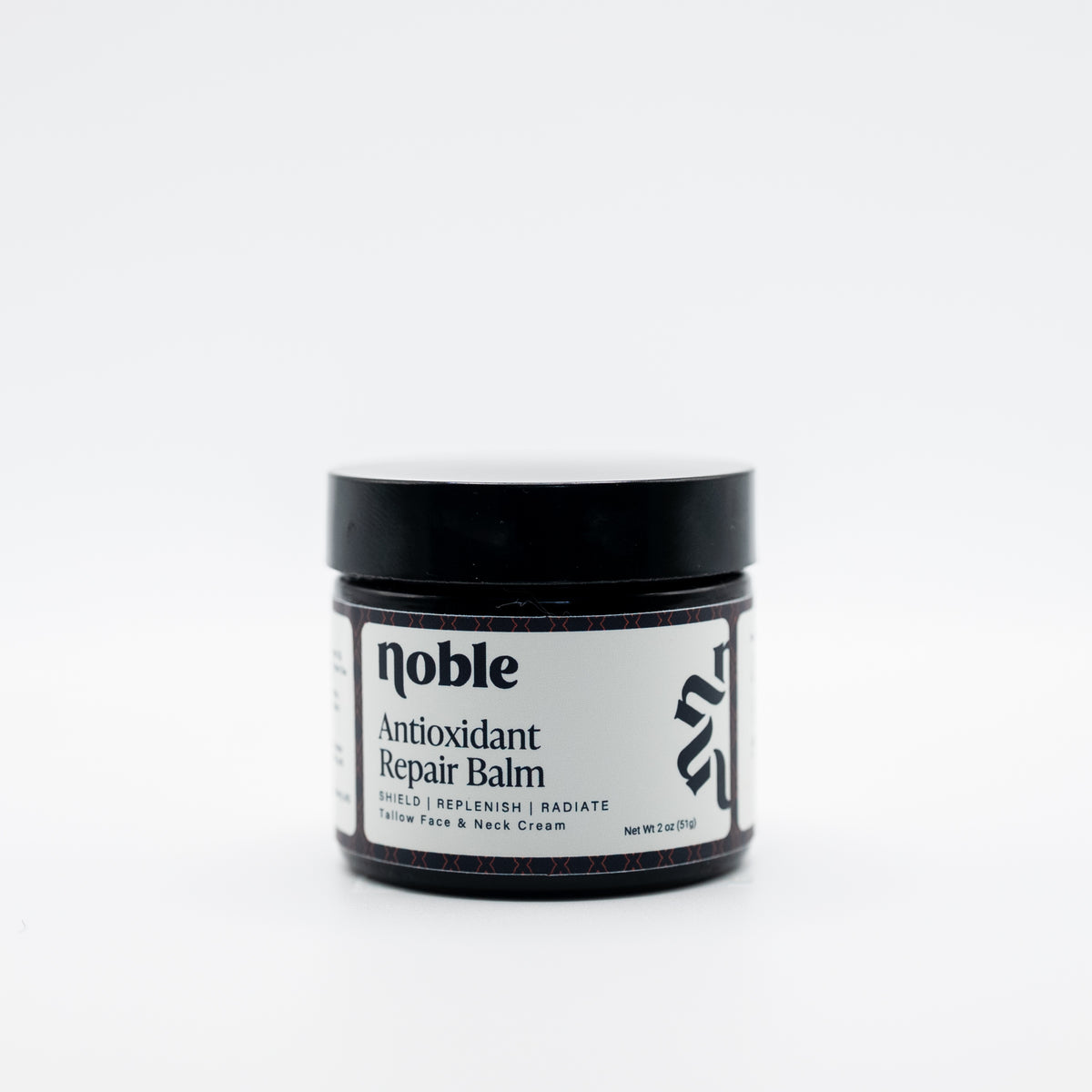 Noble Skin Co. Antioxidant Repair Balm 2 oz amber jar with black lid