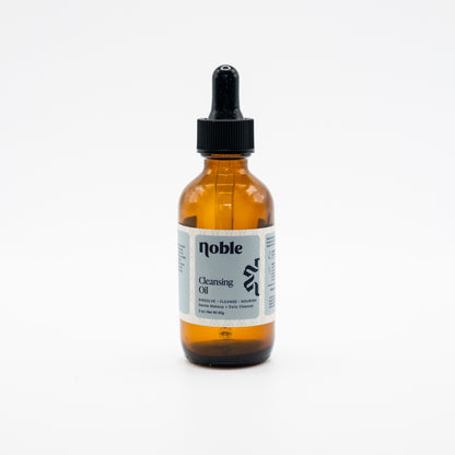 Noble Skin Co. Cleansing Oil 2 oz amber dropper bottle