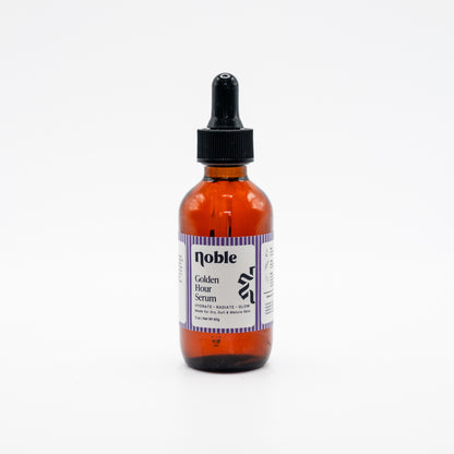 Noble Skin Co. Golden Hour Serum 2 oz amber dropper bottle