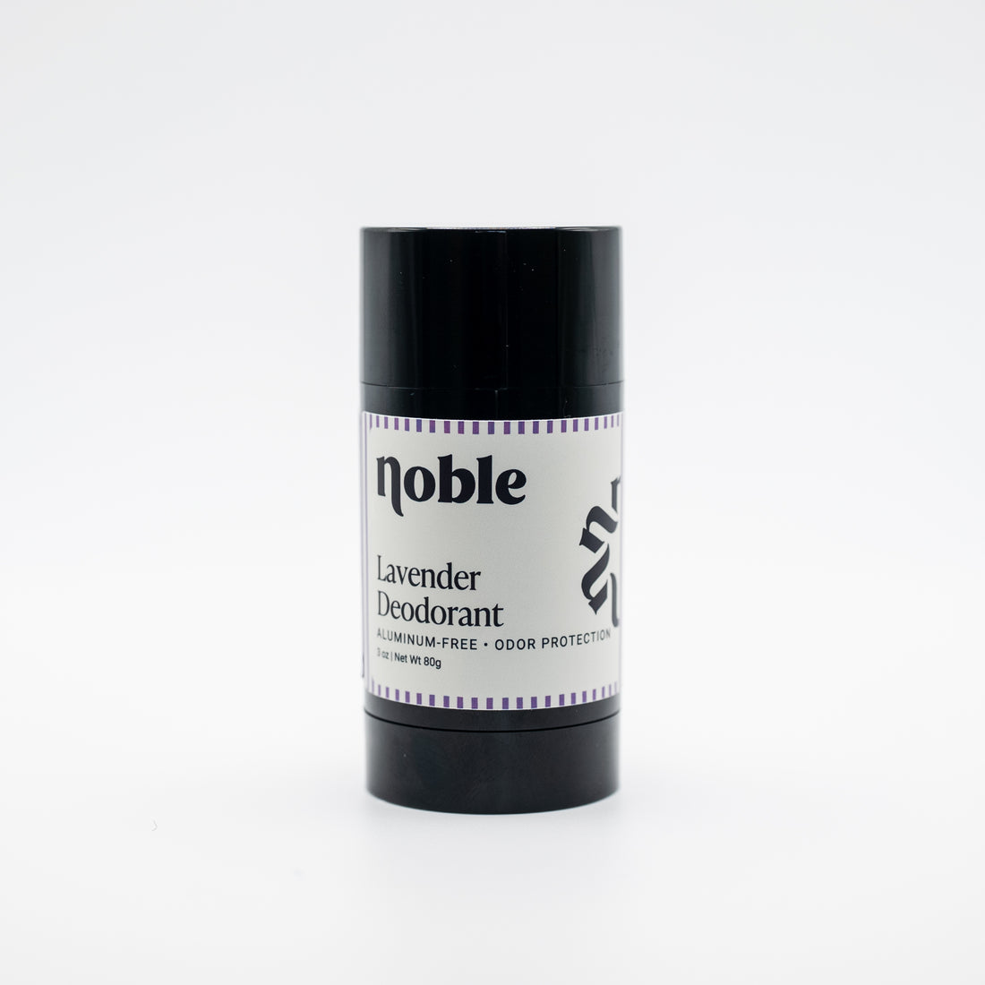 Noble Skin Co. Lavender Deodorant 3 oz black stick with cap