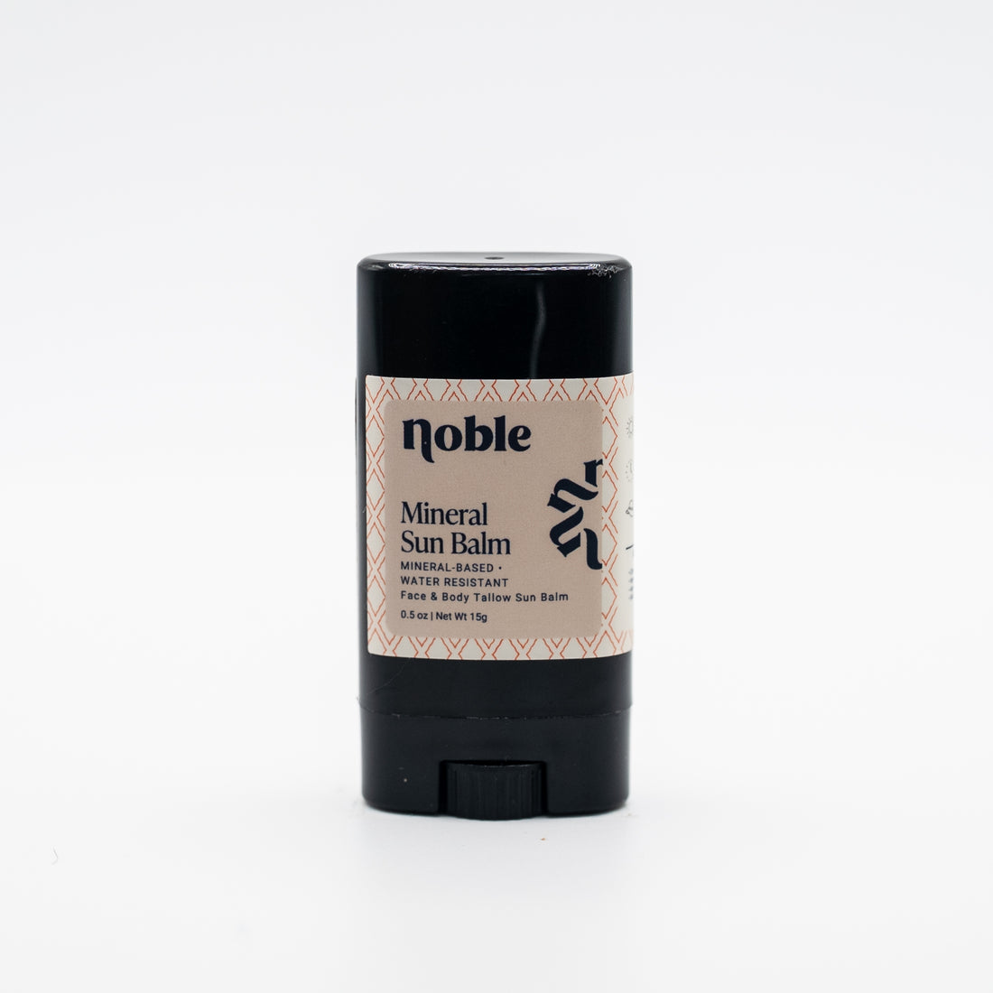 Noble Skin Co. Mineral Sun Balm 0.5 oz black travel stick with cap