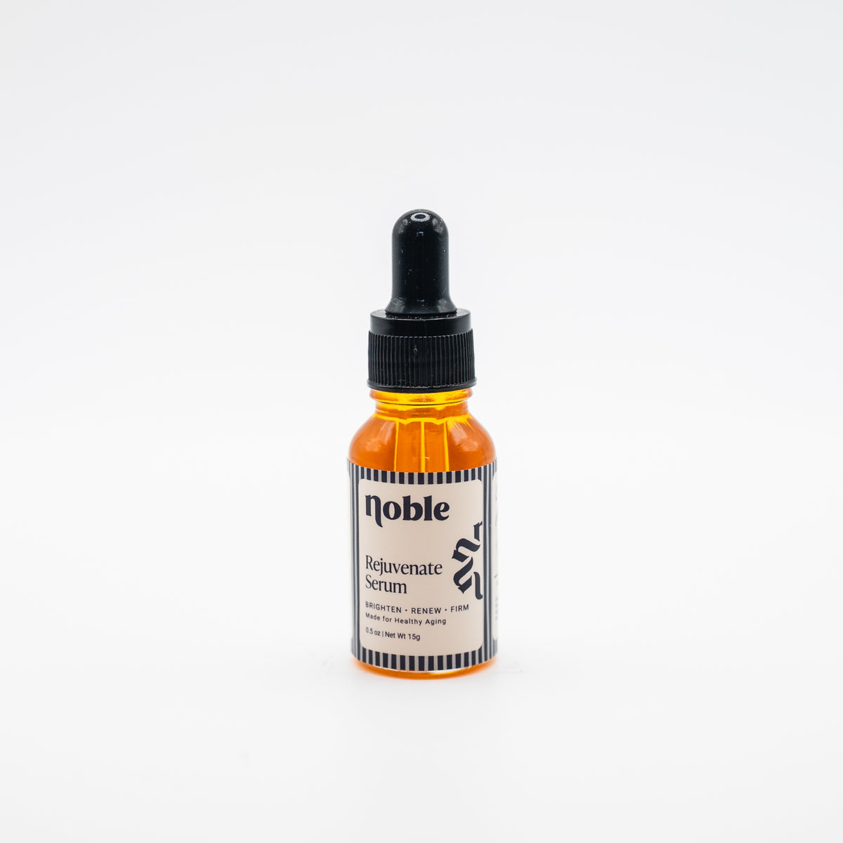 Noble Skin Co. Rejuvenate Face Serum 0.5 oz clear glass dropper bottle