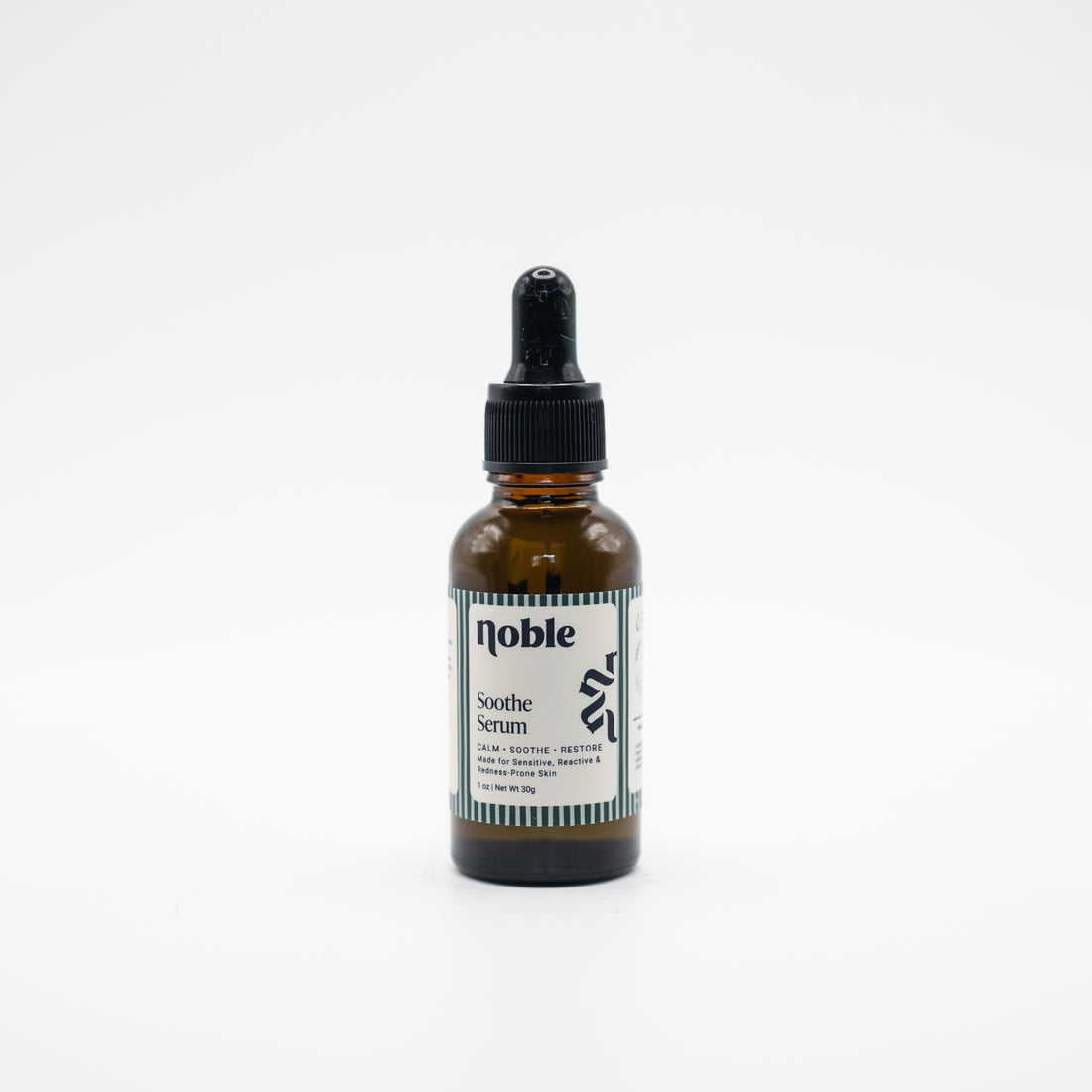 Noble Skin Co. Soothe Face Serum 1 oz amber dropper bottle