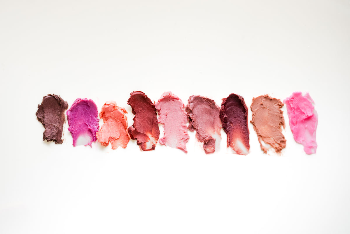 Noble tinted Lip Balm color swipes