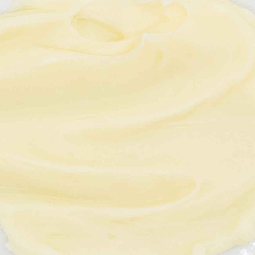 Close-up of pale golden cream texture.
