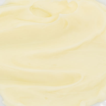 Close-up of pale golden cream texture.