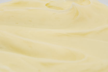 Close-up of pale golden cream texture.