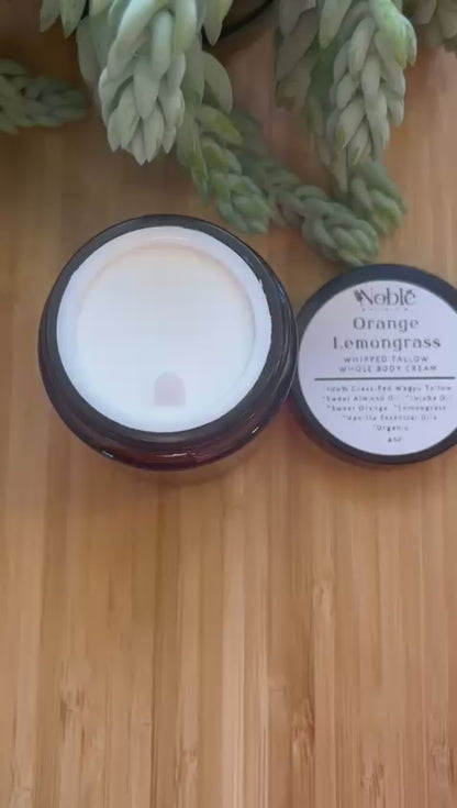 Orange Lemongrass Whipped Tallow Whole Body Cream