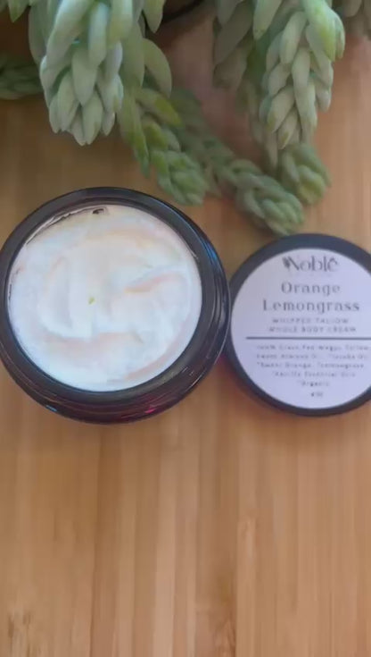 Orange Lemongrass Whipped Tallow Whole Body Cream